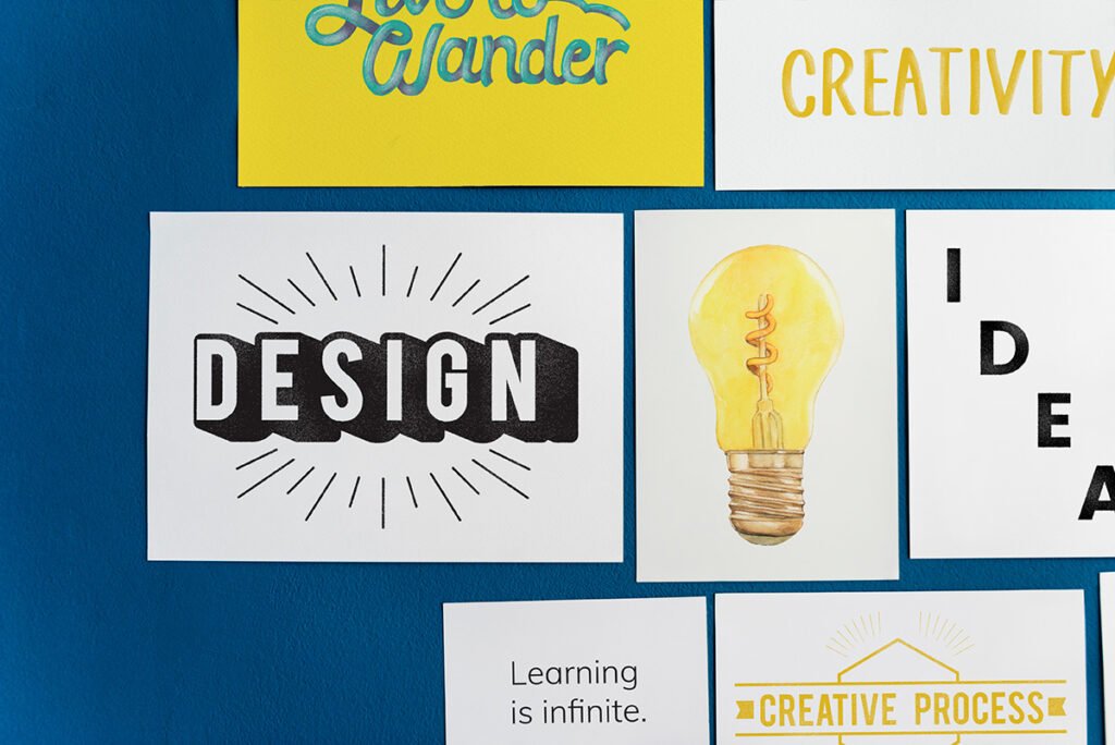 creative-postcard-set-blue-wall